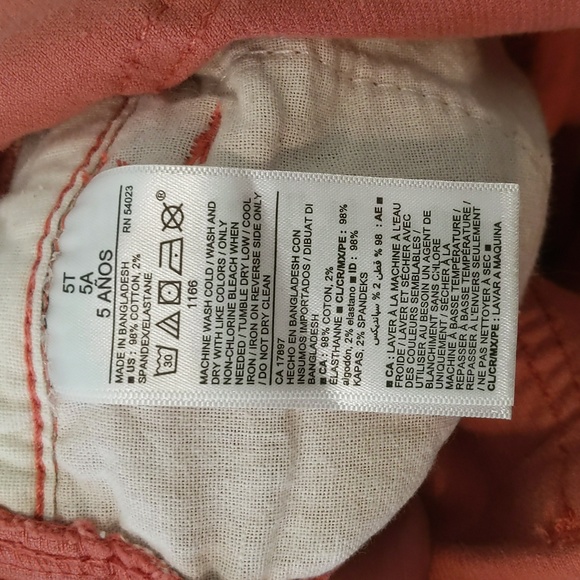 Old Navy Toddle Girls Pink Corduroy Overalls - Picture 4 of 5